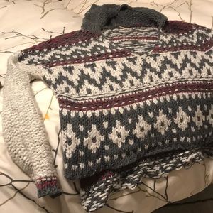 FREE PEOPLE Tribal print sweater